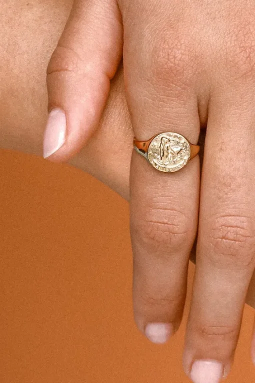 Aquarius Stargazer Zodiac Ring