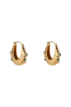 Desert Flower Stone Earrings