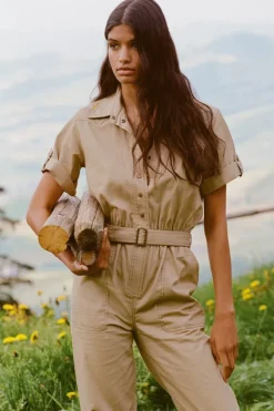 Foxglove Embroidered Boilersuit