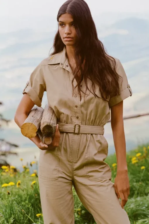 Foxglove Embroidered Boilersuit
