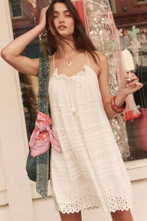 Love in the Afternoon Lace Mini Dress