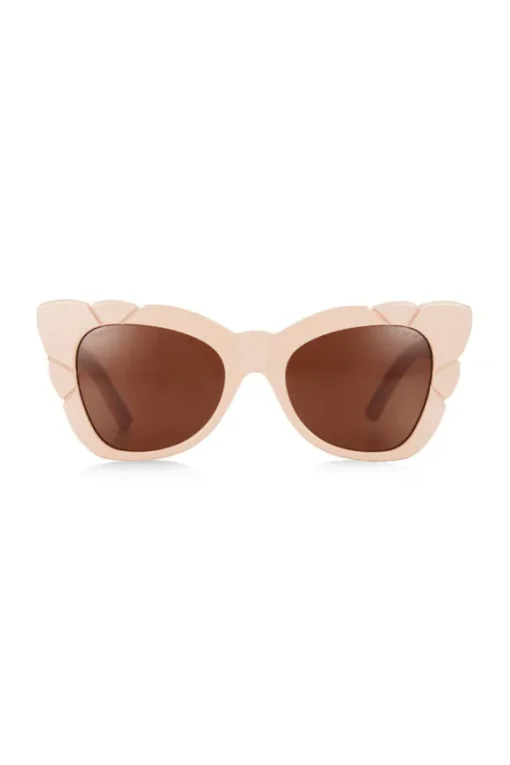 Marilyn Thick Arm with Solid Brown Lens Sunglasses