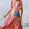 Painter's Garden Lace Maxi Dress