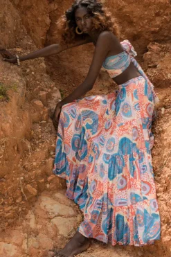 Patria Pia Tiered Maxi Skirt