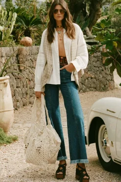 Rocker Denim Flares