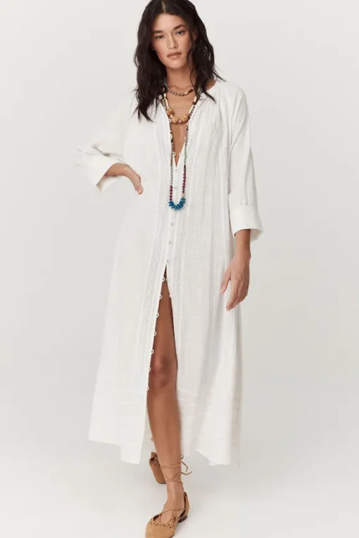 Serendipity Lace Button Through Dress