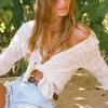 Siesta Pointelle Cardigan